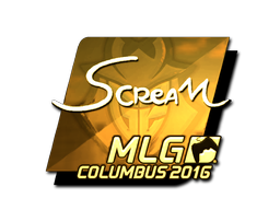 Наклейка | ScreaM (золотая) | Колумбус 2016