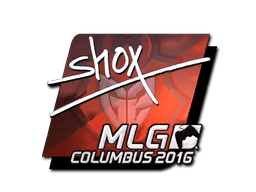 Наклейка | shox (металлическая) | Колумбус 2016