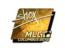 Наклейка | shox (золотая) | Колумбус 2016