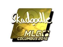 Наклейка | Skadoodle (золотая) | Колумбус 2016