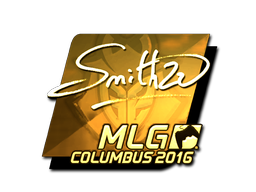 Наклейка | SmithZz (золотая) | Колумбус 2016
