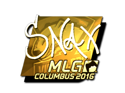 Наклейка | Snax (золотая) | Колумбус 2016