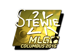 Наклейка | Stewie2K (золотая) | Колумбус 2016