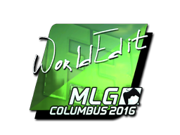 Наклейка | WorldEdit (металлическая) | Колумбус 2016