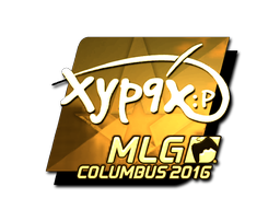 Наклейка | Xyp9x (золотая) | Колумбус 2016