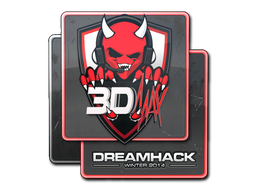 Наклейка | 3DMAX | DreamHack 2014