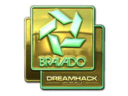 Наклейка | Bravado Gaming (золотая) | DreamHack 2014