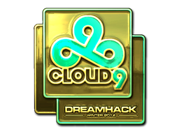 Наклейка | Cloud9 (золотая) | DreamHack 2014