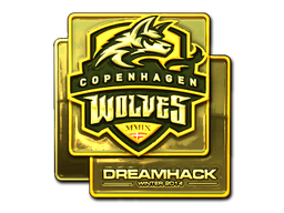 Наклейка | Copenhagen Wolves (золотая) | DreamHack 2014