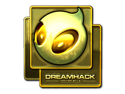 Наклейка | Team Dignitas (золотая) | DreamHack 2014