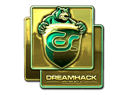 Наклейка | ESC Gaming (золотая) | DreamHack 2014