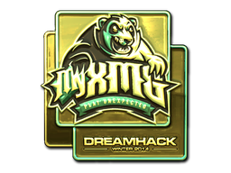 Наклейка | myXMG (золотая) | DreamHack 2014