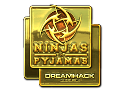印花 | Ninjas in Pyjamas（金色）| 2014年 DreamHack 锦标赛