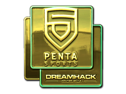 Наклейка | PENTA Sports (золотая) | DreamHack 2014