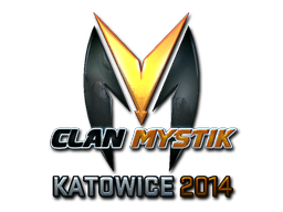 Наклейка | Clan-Mystik (металлическая) | Катовице 2014