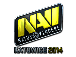Наклейка | Natus Vincere (металлическая) | Катовице 2014