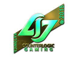 Наклейка | Counter Logic Gaming (золотая) | Катовице 2015