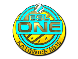 Наклейка | ESL One (золотая) | Катовице 2015