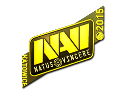 Наклейка | Natus Vincere (золотая) | Катовице 2015