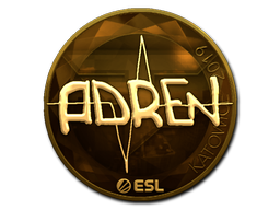 Наклейка | AdreN (золотая) | Катовице 2019