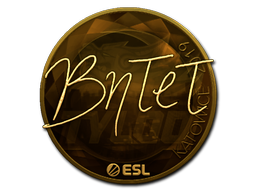 Наклейка | BnTeT (золотая) | Катовице 2019