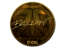 Наклейка | Brollan (золотая) | Катовице 2019