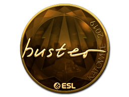 Наклейка | buster (золотая) | Катовице 2019