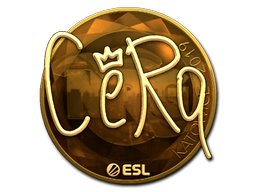 Наклейка | CeRq (золотая) | Катовице 2019