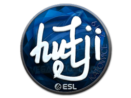 Наклейка | hutji (металлическая) | Катовице 2019