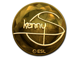 Наклейка | kennyS (золотая) | Катовице 2019