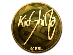 Наклейка | kioShiMa (золотая) | Катовице 2019