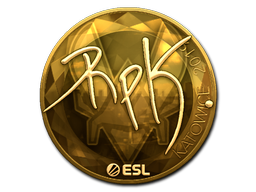 Наклейка | RpK (золотая) | Катовице 2019