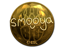 Наклейка | smooya (золотая) | Катовице 2019