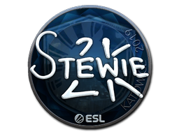 Наклейка | Stewie2K (металлическая) | Катовице 2019