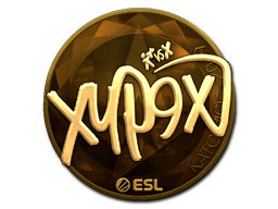 Наклейка | Xyp9x (золотая) | Катовице 2019