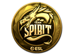 Наклейка | Team Spirit (золотая) | Катовице 2019