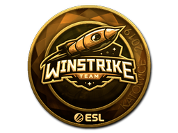 Наклейка | Winstrike Team (золотая) | Катовице 2019