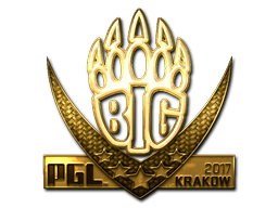 Наклейка | BIG (золотая) | Краков 2017