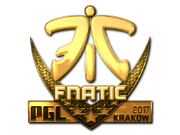 Наклейка | Fnatic (золотая) | Краков 2017