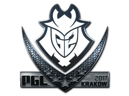 Наклейка | G2 Esports (металлическая) | Краков 2017