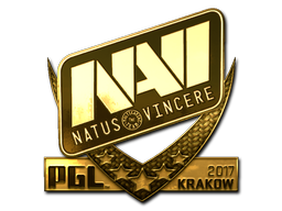 Наклейка | Natus Vincere (золотая) | Краков 2017