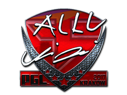 Наклейка | allu (металлическая) | Краков 2017