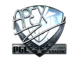 Наклейка | apEX (металлическая) | Краков 2017
