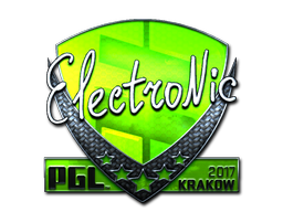 Наклейка | electronic (металлическая) | Краков 2017