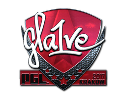Наклейка | gla1ve (металлическая) | Краков 2017