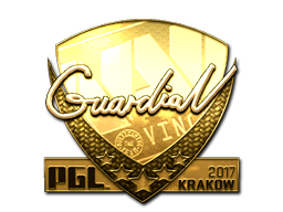 Наклейка | GuardiaN (золотая) | Краков 2017
