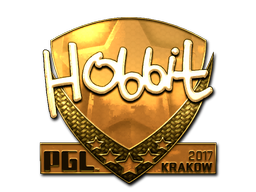Наклейка | Hobbit (золотая) | Краков 2017