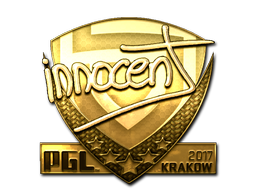 Наклейка | innocent (золотая) | Краков 2017