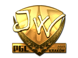 Наклейка | JW (золотая) | Краков 2017