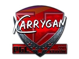 Наклейка | karrigan (металлическая) | Краков 2017